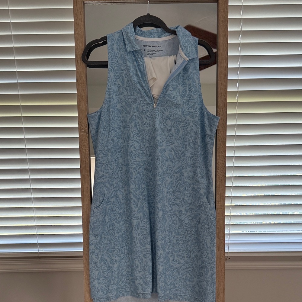 Peter Millar Blue Patterned Sleeveless Dress